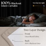 108 Inch Pinch Pleat Drapes Greyish Beige Room Darkening Curtains 108 Inches Lon... - Image 3
