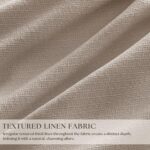 108 Inch Pinch Pleat Drapes Greyish Beige Room Darkening Curtains 108 Inches Lon... - Image 4