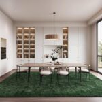 Fluffy Dark Green 8x10 Large Area Rugs for Living Room, Soft Plush Rug for Livin... - Image 6