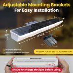 Brighticonics 2Pck Solar Address Sign Light – IP65 Waterproof Easy Install, Auto... - Image 6