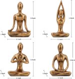 Leekung Yoga Statue Meditation Zen Decor - Yoga Statues for Home Decor,Small Yog... - Image 3