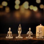 Leekung Yoga Statue Meditation Zen Decor - Yoga Statues for Home Decor,Small Yog... - Image 5