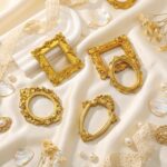 Vicenpal 10 Pcs Mini Gold Picture Frames Vintage Resin Tiny Photo Frame Antique ... - Image 5