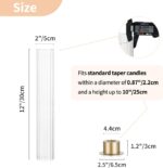 NUPTIO Hurricane Candle Holder for Centerpiece: Set of 10 Metal Taper Candle Hol... - Image 3