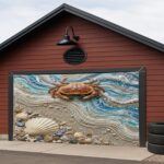 6x13ft 3D Style Luxury Crab Garage Door Banner Cover, Summer Beach Coastal Seali... - Image 5