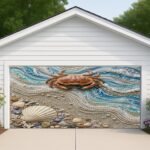 6x13ft 3D Style Luxury Crab Garage Door Banner Cover, Summer Beach Coastal Seali... - Image 6