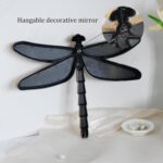 Decorative Golden Dragonfly Wall Mirror, Plastic Frame with Mirrored Wings (12.4... - Image 7