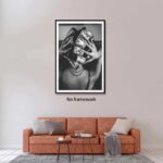 Trendy Black and White Wall Art Luxury Money Hair Rollers Black Woman Poster Ret... - Image 4