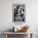 Trendy Black and White Wall Art Luxury Money Hair Rollers Black Woman Poster Ret... - Image 5
