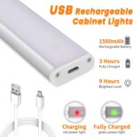Wireless Motion Sensor Light Indoor, 80 LED Dimmable Closet Lights Rechargeable ... - Image 6