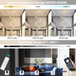 18 Light Modern Glam Crystal Chandelier for High Ceiling LED Dimmable Ceiling Pe... - Image 4