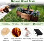 OIPRTGFJ Outdoor Water Fountain,Floor Wooden Pump Old-Fashioned Fountain with Fl... - Image 4