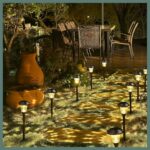 GIGALUMI 8 Pack Solar Pathway Lights, Solar Garden Lights Outdoor Warm White, Wa... - Image 3
