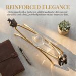 Thinker Statue & Sculpture, Modern Home Decor Statue, Gold Abstract Thinker Scul... - Image 3