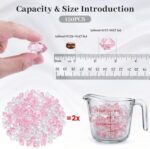 DomeStar Fake Ice, 150PCS Acrylic Fake Diamonds Vase Fillers Pink and Transparen... - Image 3