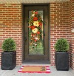 2ft Artificial Cedar Topiary Ball Trees Outdoor, 24" UV Resistant Faux Potted Pl... - Image 3