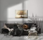 Tree of Life Gold Canvas Wall Art Modern Luxury Golden Big Tree Painting Picture... - Image 3