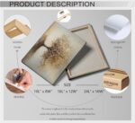 Tree of Life Gold Canvas Wall Art Modern Luxury Golden Big Tree Painting Picture... - Image 4