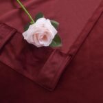 Roslynwood Luxury Soft Ruby Wine Velvet Curtains 84 inches Long Back Tab Thermal... - Image 4