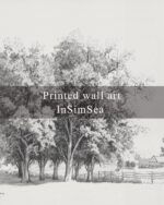InSimSea Framed Wall Art for Living Room Vintage Tree Canvas Art Black and White... - Image 4