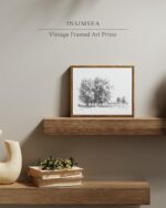 InSimSea Framed Wall Art for Living Room Vintage Tree Canvas Art Black and White... - Image 5