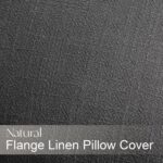 Grey Pillow Covers 18x18 Neutral Boho Couch Linen Throw Pillows with Flange Desi... - Image 6