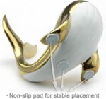 Golden Whale Ceramic Figurine – Decorative Sculpture, Symbol of Prosperity and G... - Image 4