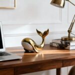 Golden Whale Ceramic Figurine – Decorative Sculpture, Symbol of Prosperity and G... - Image 8
