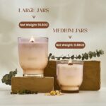 M&SENSE 16.6oz Natural Soy Large Jar Candle with Wooden Wick | Moonlight Tuberos... - Image 7