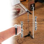 Miniature Dollhouse Accessories 1:12 Scale Miniature Scene Microphone with Stand... - Image 3