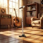 Miniature Dollhouse Accessories 1:12 Scale Miniature Scene Microphone with Stand... - Image 5