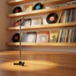 Miniature Dollhouse Accessories 1:12 Scale Miniature Scene Microphone with Stand... - Image 7