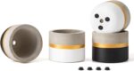 Mkono 3 Inch Mini Succulent Pots Concrete Planter Set, Modern Tiny Container for... - Image 6