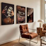 3Pcs Trendy Luxury Girl Canvas Wall Art African American Woman Wall Decor Fashio... - Image 6