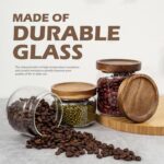 2PCS Small Glass Storage Jars with Airtight Lids, 17 fl oz (500ml) coffee contai... - Image 5