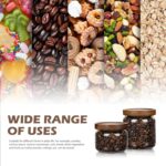 2PCS Small Glass Storage Jars with Airtight Lids, 17 fl oz (500ml) coffee contai... - Image 7