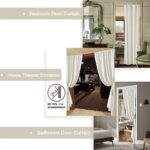 Cream Colored Room Darkening Curtains 80 Inch Length for Bedroom Closet Door,Lig... - Image 7