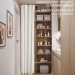 Cream Colored Room Darkening Curtains 80 Inch Length for Bedroom Closet Door,Lig... - Image 10