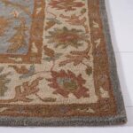SAFAVIEH Area Rug 8x10 - Heritage Collection - Large - Light Blue & Ivory, Handm... - Image 4