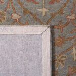 SAFAVIEH Area Rug 8x10 - Heritage Collection - Large - Light Blue & Ivory, Handm... - Image 7