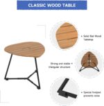 SUNSITT 3 Piece Outdoor Bistro Set, Patio Woven Rope Balcony Furniture Set w/Rem... - Image 6