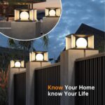 Outdoor Post Cap Lights, IP65 Waterproof Stainless Steel External Column Light, ... - Image 4