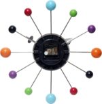 Infinity Instruments Orb Spoke Midcentury Modern 15 inch Retro Starburst Ball Wa... - Image 3