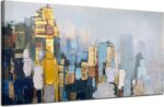 Arjun Neutral Wall Art Painting Oversize Abstract Art Wall Decor Canvas, Texture... - Image 3