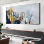 Arjun Neutral Wall Art Painting Oversize Abstract Art Wall Decor Canvas, Texture... - Image 5