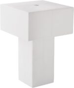 9.1''Modern Table Lamp with Silky White,Handmade Bedside Lamp for Home Decor,Cor... - Image 11