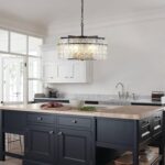 Modern Chandeliers for Dining Room,20" Black Gold Luxury Water Ripple Glass Bedr... - Image 8