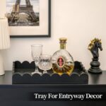 Hanobe Decorative Tray for Coffee Table: Serving Tray Decor with Scalloped Edge ... - Image 6