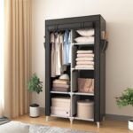 ROJASOP Portable Closet Wardrobe Closet for Hanging Clothes with 6 Storage Shelv... - Image 7