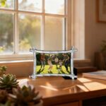 Bamboo Style Picture Frame 4x6 Inches, Classic Home Collection Photo Frame, Meta... - Image 6
